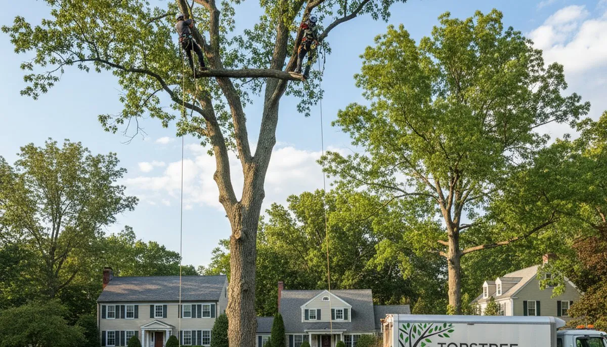 Professional tree removal service in Andover, MA by certified arborists at Andover Tree Service